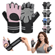 thumbnail image 2 of "Guantes Para Gym Pesas Deportivos Muñequeras Mujer Y Hombre Talla XL Lab.G, Rosa  ", 2 of 5