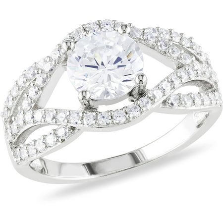 5-5/8 Carat T.g.w. Cz Sterling Silver En