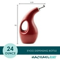 thumbnail image 6 of Rachael Ray Ceramic EVOO Oil and Vinegar Dispensing Bottle, 24-Ounce, Cranberry Red, 6 of 7