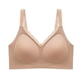 thumbnail image 2 of Ashirexll Plus Size Bras for Women, Bras for Women No Underwire, Lace Bralette Solid Color Strap Wrap Hollow Out, 2 of 7