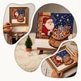 thumbnail image 6 of Qocolcyl Christmas Pearl Bead Art DIY Set for Beginners,Holiday Craft Kit with Printed Canvas, Plastic Beads & Complete Tools, Festive Angel Santa Tree House Designs, Family DIY Wall Art Holiday Gift, 6 of 8