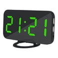 thumbnail image 1 of Reloj despertador digital con pantalla LED y dos puertos de carga USB, 1 of 7
