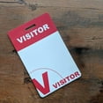 thumbnail image 4 of 10 Pack - Visitor Badges with Lanyards - Heavy Duty Preprinted Visitor PVC Plastic Badge - Reusable & Dry Erase Writable - Red Breakaway Lanyard w/Swivel Clip - Guest Name Tag Holder - Specialist ID, 4 of 7