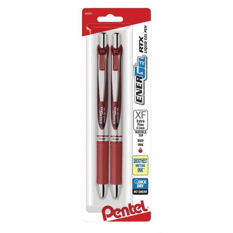 EnerGel RTX Liquid Gel Pen - Extra-Fine (0.3mm) Assorted 3-pack