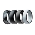 thumbnail image 4 of SHOWERORO 4PCS Simple Couple Rings Silicone Black Electricity Insulation Swimming, 4 of 8