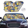 thumbnail image 3 of Lsque Sicilian Style Car Windshield Sun Shade | Accordion Folding Style Auto Shade for Car Truck SUV Van | Blocks UV Rays Sun Visor Protector | Medium, 3 of 7