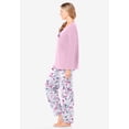 thumbnail image 3 of Dreams & Co. Plus Size Long Sleeve Knit PJ Set, 3 of 6