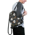 thumbnail image 2 of 13.5 x 16.5 Inch Halloween Pattern of Waterproof Drawstring Backpack with Shoe Compartment – Lightweight Dry Wet Separation Gym Bag for Men Women & Teens, 2 of 5