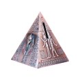 thumbnail image 4 of Caja piramidal compacta perfke contenedor de decoración de recuerdos estilo vintage para niños de vacaciones cobre caso de ahorro, 4 of 9