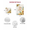 thumbnail image 7 of Sunflower Kitchen Dish Towels for Drying Dishes Set of 4, Summer Botanical Farmhouse Yellow Floral Rustic Waffle Weave Microfiber Hand Tea Bathroom Towels Quick Dry & Absorbent Towel 15.7x23.6, 7 of 7