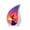 Phoenix-4, variant on VALERASH Small Phoenix Urn - Mini Black Teardrop Urns for Human Ashes Memorial Urn for Ashes for Women & Man- 3 Inch