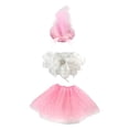 thumbnail image 3 of AuroraX Pink Wedding Dress 19in 23 inch Porch Goose Outfits , Porch Goose Clothes Sets Fall Seasonal Wedding Decorations for Home Outdoor, 3 of 9