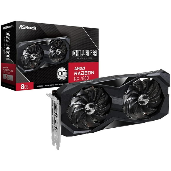 Tarjeta de Video ASROCK Radeon RX 7600 Challenger OC 8GB GDDR6