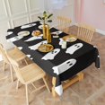 thumbnail image 3 of Black Halloween Ghosts Rectangle Tablecloth 60"x120",Waterproof Polyester Rectangle Table Cloth, Wipeable Spillproof Polyester Tablecloth for Dining, Camping, Indoor and Outdoor, 3 of 6