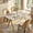 51" Gold, variant on 51-inch Rectangular Dining Table for Restaurant, Tempered Glass Top with Marble Pattern & Golden Metal Legs for Living Room and Home Offices (Table Only)