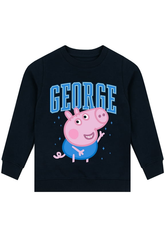 Boys George Pig Sweatshirt Blue Sizes 4-8