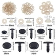 thumbnail image 2 of Resin Doll Craft Eyes and Noses with Washers for Crochet Toy and Stuffed Animals Oval Black, 2 of 6
