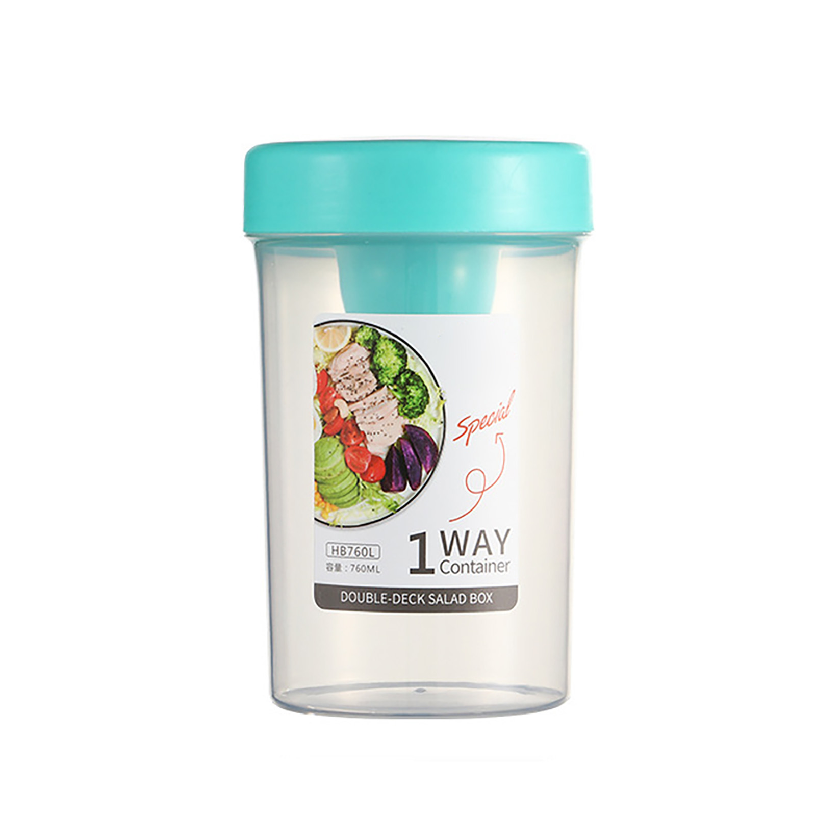 Keep Fit Salad Meal Shaker Cup,Salad Container for Lunch, Portable