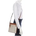 thumbnail image 7 of Michael Kors Womens Jet Set Charm Small North/South Flat Crossbody Vanilla/Acorn One Size Mk Signature, 7 of 7