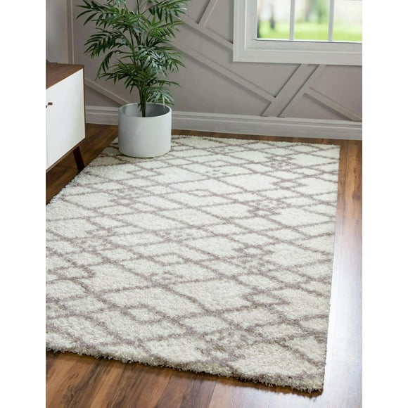 ECARPET Modern Luxury Shag Area Rug for Living Room, Bedroom, Super Soft & Plush