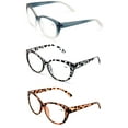 thumbnail image 2 of 3 Pairs Women Oversized Reading Glasses - Anti UV Blue Ray Fatigue Computer Readers 2.75, 2 of 4