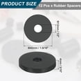 thumbnail image 2 of 12Pack Thick Rubber Spacer, 1-9/16 Inch OD x 1/2 Inch ID x 3/16 Inch Thickness, 2 of 6