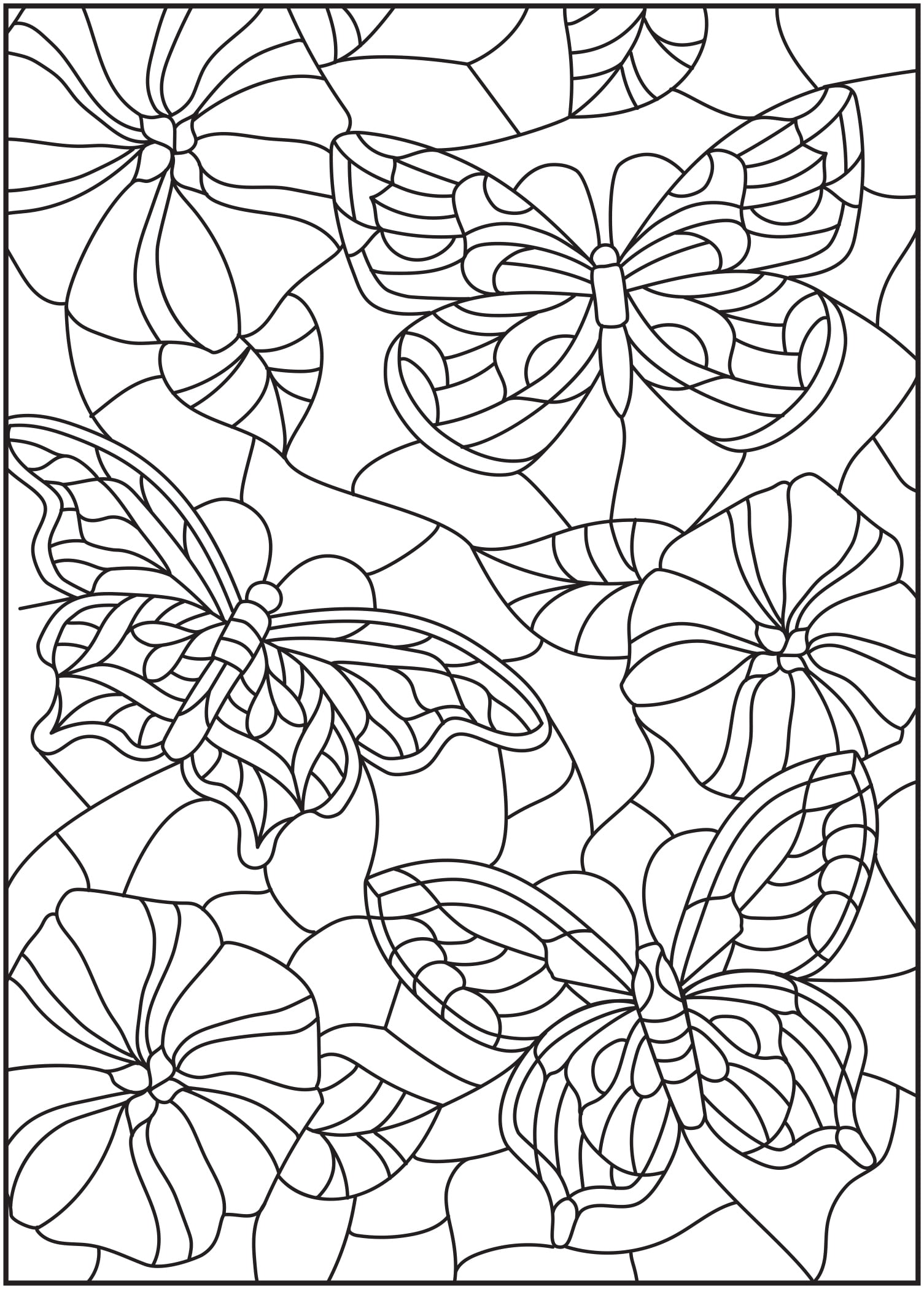 Cra-Z-Art Timeless Creations Stained Glass, Coloring Book