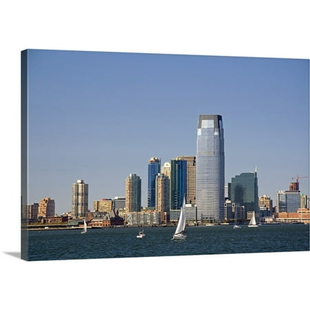 Great BIG Canvas "Goldman Sachs Tower in Jersey City, New Jersey" Canvas Wall Art