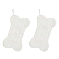 thumbnail image 1 of Dog Christmas Stocking, Knit Christmas Stocking for Dogs, Bone Shape Dog Stocking Christmas Large Pet Stockings Hanging Dog Christmas Stocking for Dogs Cats Pets, 1 of 5