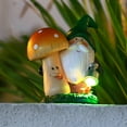 thumbnail image 3 of Funny Resin Garden Gnome Mushroom Statue Solar LED Lights Hand Painted Naughty Dwarfs Figurines Home Lovely Crafts Garden Decoration For Birthday Gifts, 3 of 8