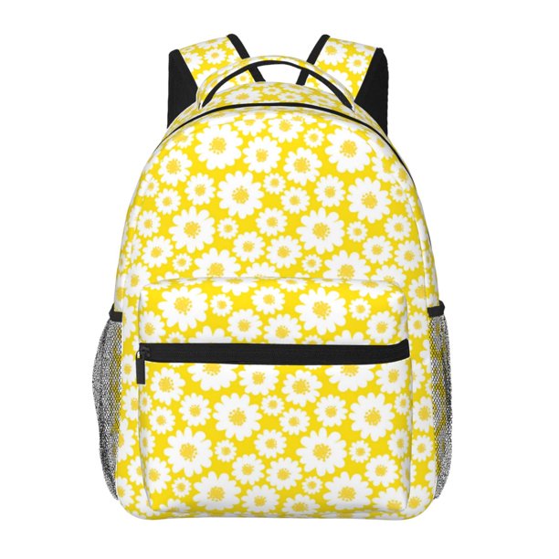 Easygdp Daisies Flowers Mochila Ergonómica Versátil para Laptop - Múltiples Bolsillos, Correas Ajustables, Unisex para Escuela, Viajes y Actividades al Aire Libre-One Size