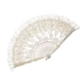 thumbnail image 4 of Abanico plegable de encaje, abanico de baile de moda, abanico de encaje para mujer, abanico de mano vintage para fotos flor, 4 of 9