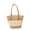 Khaki, variant on ibiyuan Tote Bags For School Handmade Woven Straw Summer Shoulder Tote Bag for Women, Portable Travel Beach Vacation Handbag Birthday Gifts