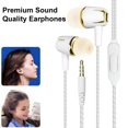 thumbnail image 3 of Joernso Wired Headphones Ergonomic In-Ear Design Noise-Cancelling Smart Wire Control Ultralight Universal High Clarity In-Ear Gaming Earphones, 3 of 8