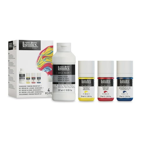 UPC: 0887452048701 | Liquitex Pouring Medium & Soft Body Acrylic Sets Iridescent Pouring Medium & Soft Body Acrylic Set