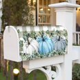 thumbnail image 5 of Autumn Fall Mailbox Cover Magnetic Blue Pumpkin Leaves Checkered Mailbox Wraps Post Letter Box Cover for Garden Yard Home Decor Standard Size 21" x 18", 5 of 6