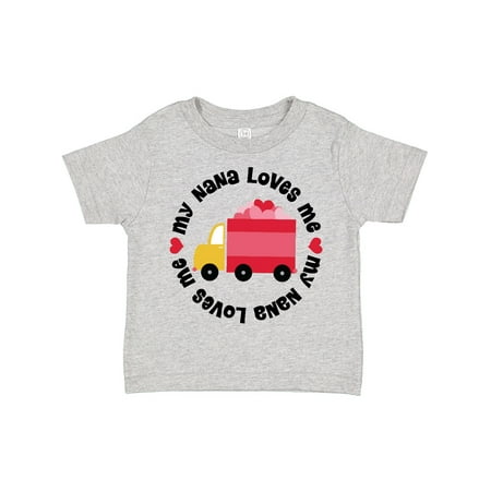 

Inktastic My Nana Loves Me Valentine Boys or Girls Toddler T-Shirt