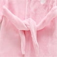 thumbnail image 4 of LYMAYTER 1-12Y Girls Boys Kids Hooded Bathrobe Toddler Winter Flannel Animal Print Cozy for Robe Pajamas, 4 of 7