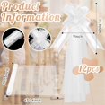 thumbnail image 5 of Large White Wedding Pew Bows with Long Tulle Wedding Pew Bows, 5 of 5