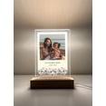 thumbnail image 5 of Personalized Photo Wood Stand Night Light Up Lamp LED Any Picture Custom Text Free Engrave Keepsake Flowers For Mom Mommy Mother's Day Gift!, 5 of 7