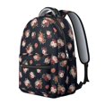 thumbnail image 2 of Pioneer Flower Floral Print Pattern Backpack for School, Cute School Bag with Adjustable Shoulder Straps and Padded Back, 15.3"x11"x7.1", 2 of 5
