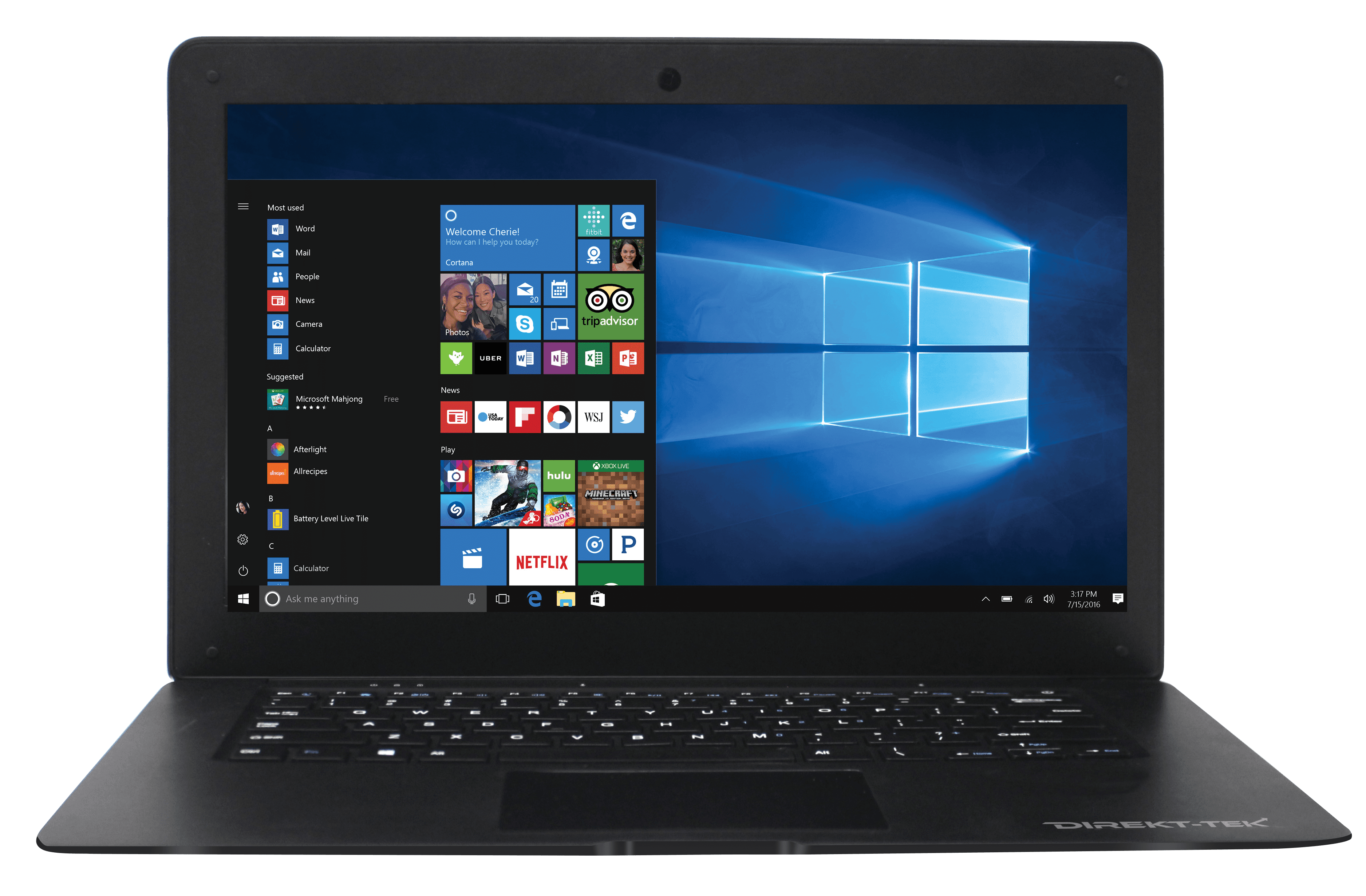 DirektTek 14" Ultra Slim Laptop, Windows 10 Home, Office 365 Personal