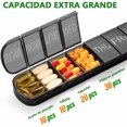 thumbnail image 3 of Organizador de Pastilla con 7 Compartimentos, Organizador de Medicamentos Pastillero de Viaje Portátil para Vitaminas, Medicamentos, 3 of 5