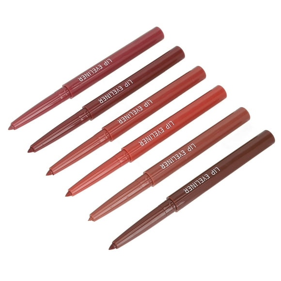 Lip Liner Pencil, Easily Draw 6pcs 0.3g Matte Lip Liner for Different Makeup