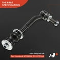 thumbnail image 3 of A-Premium Set of 4, Front & Rear Sway Bar Links Kit Stabilizer Bar Links, Compatible with Dodge Durango 2004-2009 & Chrysler Aspen 2007-2009, 3 of 8