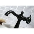 thumbnail image 4 of Kingston Brass KS3540CG Fuller One-Handle Single-Hole Bathroom Faucet with Push Pop-Up Drain, Matte Black, 4 of 7