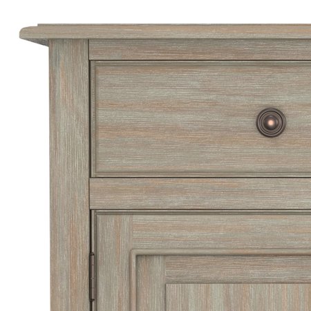 Simpli Home - Connaught Transitional Solid Wood Entryway Storage Cabinet - Distressed Gray