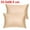 Champagne, variant on PiccoCasa 2 Pack Satin Pillowcases with Zipper King Size Pillow Cover, 21"x37", Brown