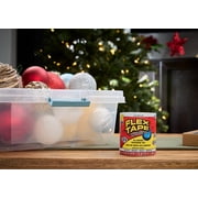 (2 pack) Flex Tape Strong Rubberized Waterproof Tape, 4 in x 5 ft, Clear