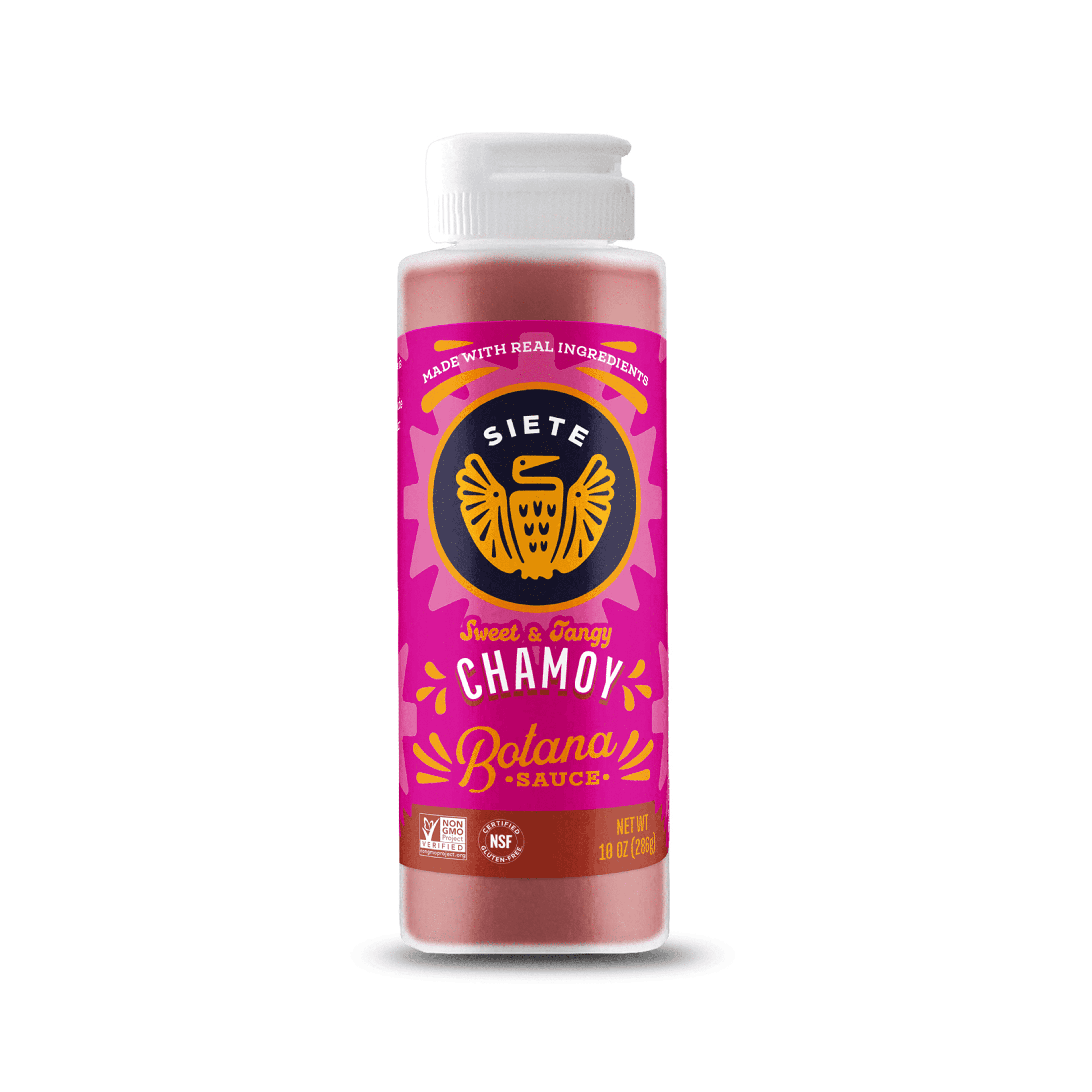 (3 pack) Siete Family Foods, Sweet & Tangy Chamoy Botana Sauce, 10 oz.
